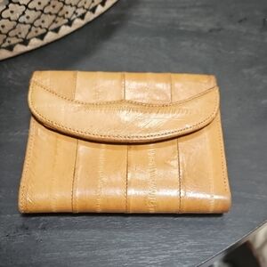 Vintage Tan eel Skin Wallet